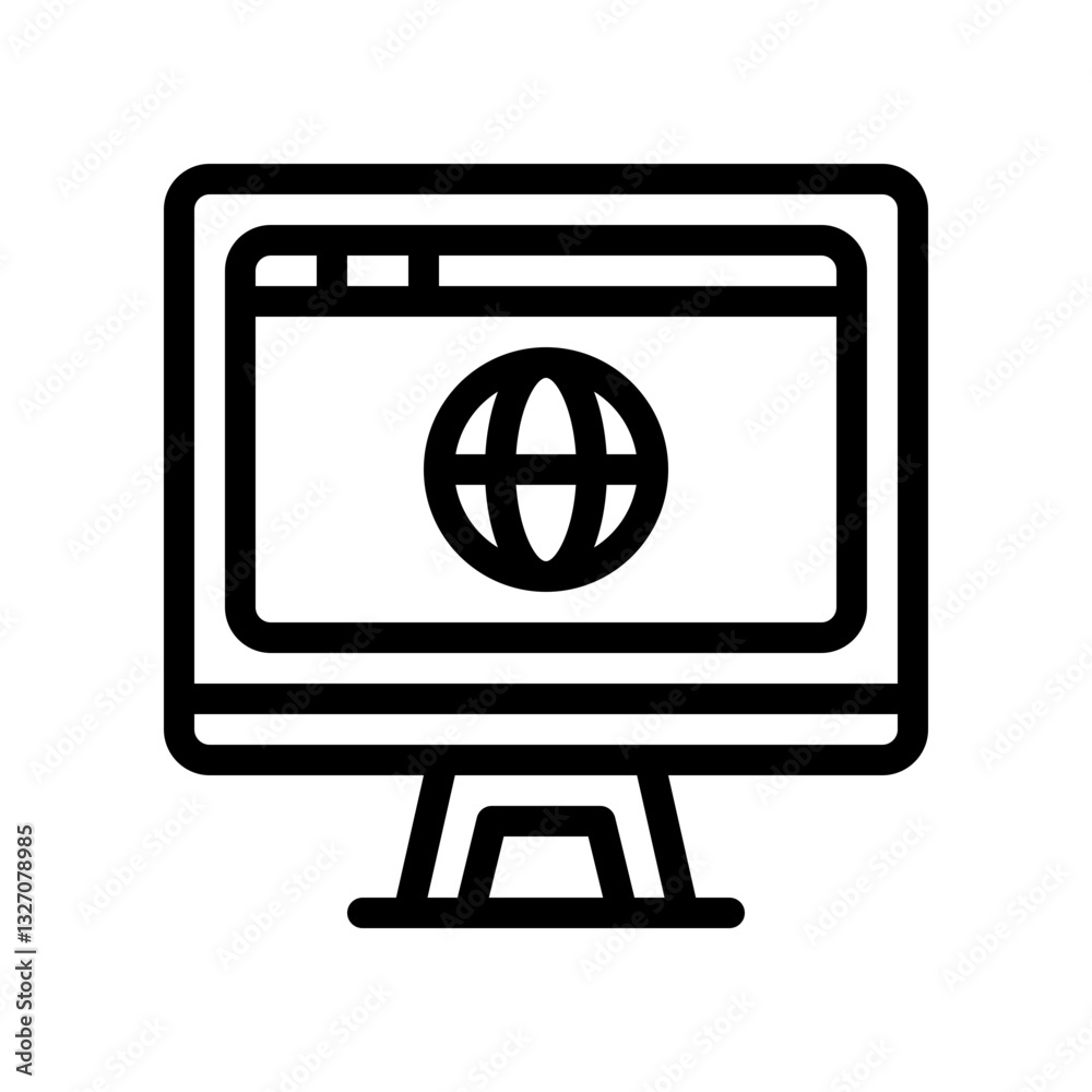 browser line icon browser line icon
