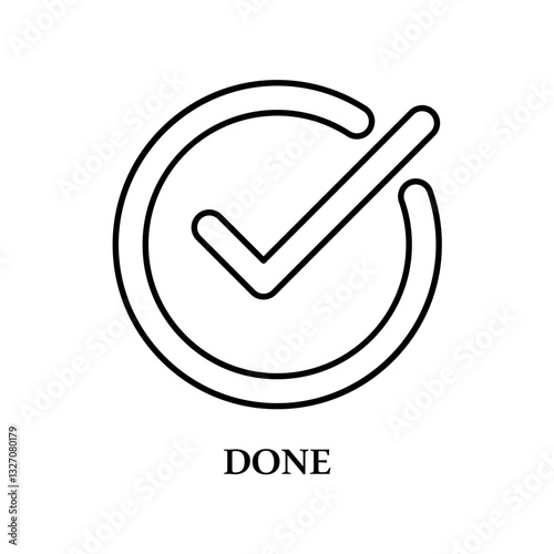 Icon a done, isolated against a clean background.