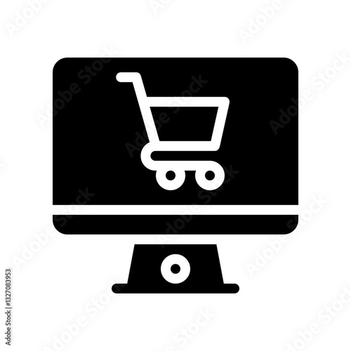 e commerce glyph icon