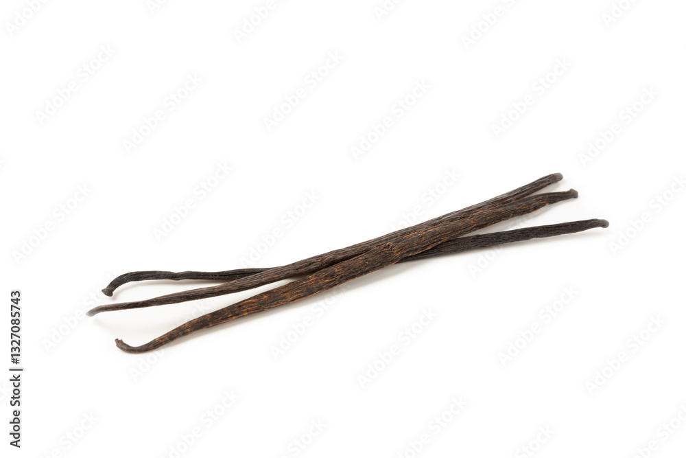 Vanilla pods isolated on white background. Vanilla flowers and seeds. vanilla stick bean. Aromatic spicy spice for pastries and desserts. Seasoning. Space for text. Copy Space Vanilla pods isolated on white background. Vanilla flowers and seeds. vanilla stick bean. Aromatic spicy spice for pastries and desserts. Seasoning. Space for text. Copy Space