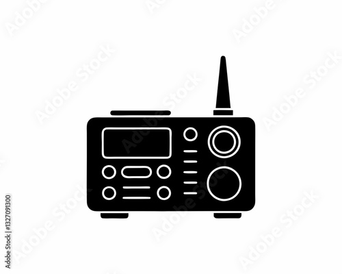 creative details marine radio icon vector illustration