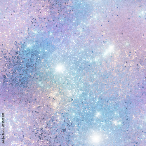 Holographic iridescent rainbow color glitter shiny seamless pattern textured background design 