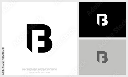 Letter FB . BF Logo Template Design Vector Illustration. Initial FB . BF Logo.