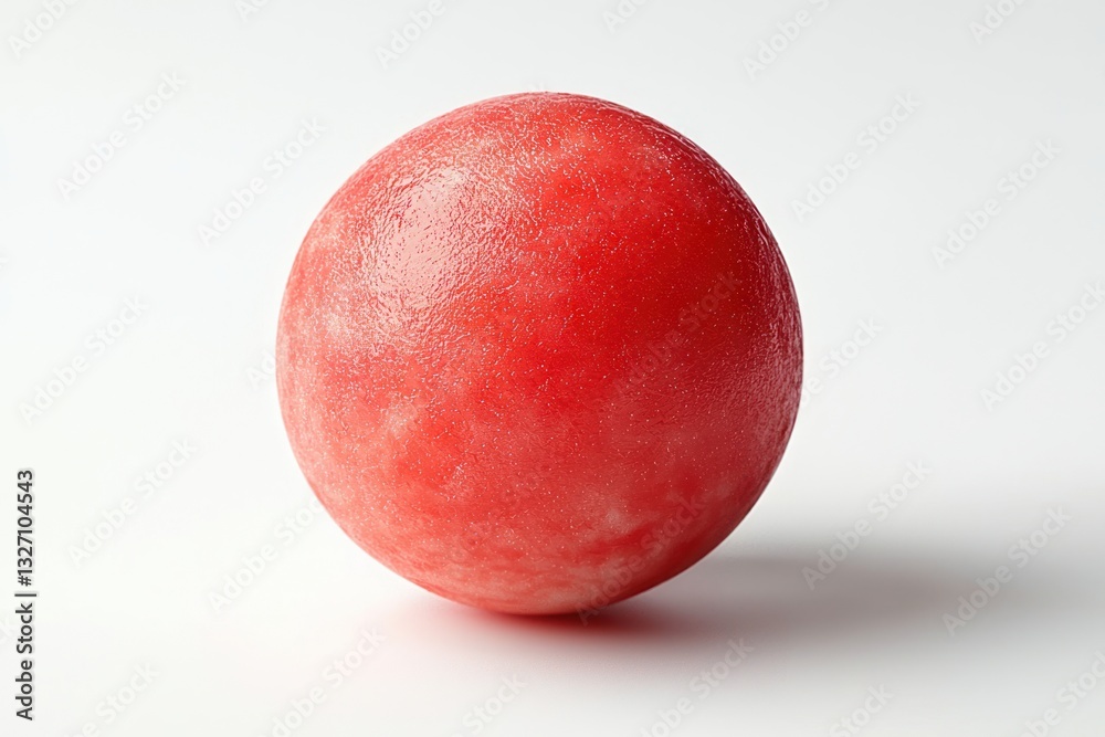 Captivating close up of a singular crimson sphere on a pristine white backdrop depicting minimalist elegance and abstraction Captivating close up of a singular crimson sphere on a pristine white backdrop depicting minimalist elegance and abstraction