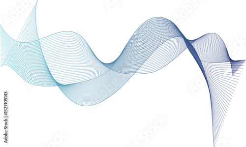 Light & Dark Blue wave 