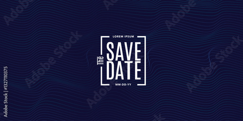 Save the date banner. Can be used for business, marketing and advertising. logo graphic design of event summit made for Technology and upcoming events