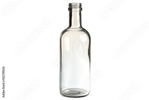 Wallpaper Mural Clear glass bottle with a slim neck and no label Torontodigital.ca