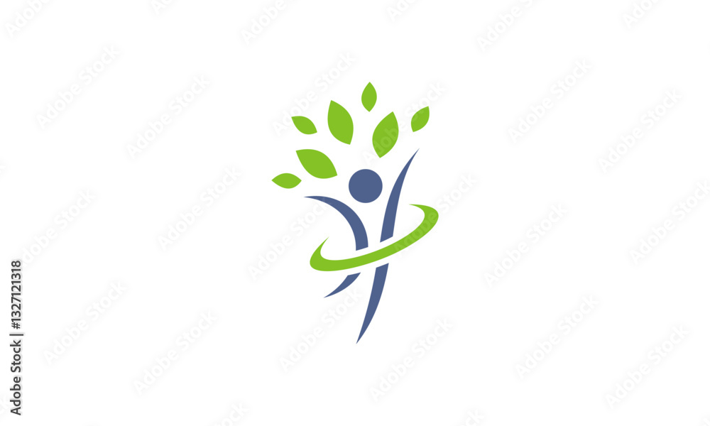 Fotografie green plant isolated on white