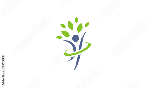 green plant isolated on white
