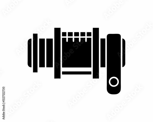 creative details winch icon vector illustration