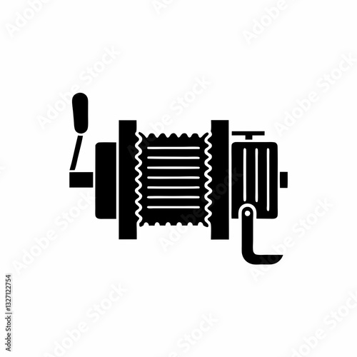 creative details winch icon vector illustration