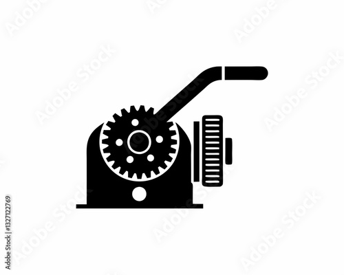 creative details winch icon vector illustration