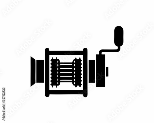creative details winch icon vector illustration