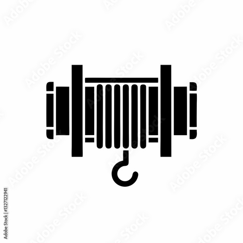 creative details winch icon vector illustration