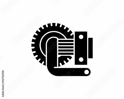 creative details winch icon vector illustration