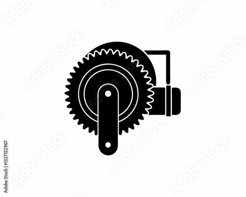 creative details winch icon vector illustration