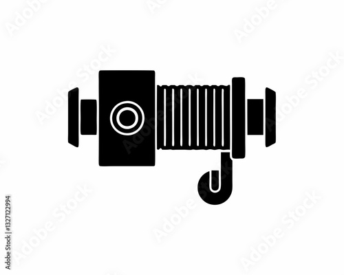 creative details winch icon vector illustration