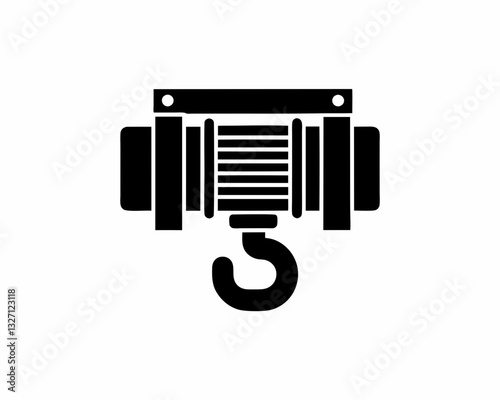 creative details winch icon vector illustration