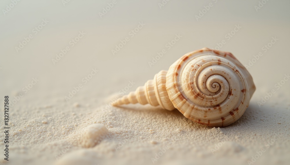 Seashell on Sand with a Blurred Background Seashell on Sand with a Blurred Background