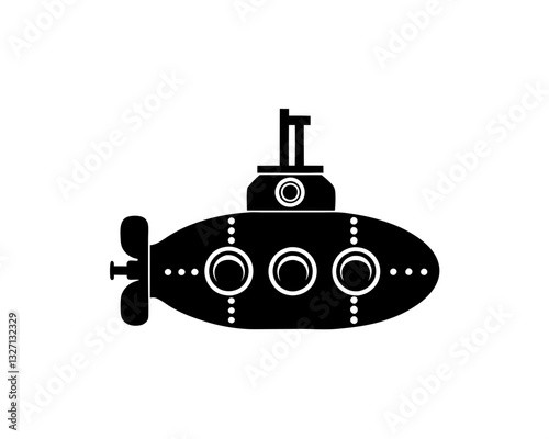 creative details submarine icon vector illustration