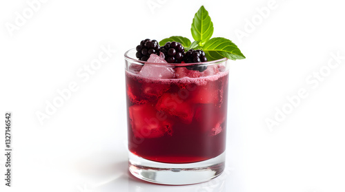 Berry Basil Smash in a Short Rocks Glass