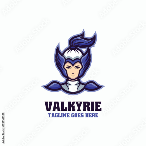 Valkyrie Simple Mascot Logo