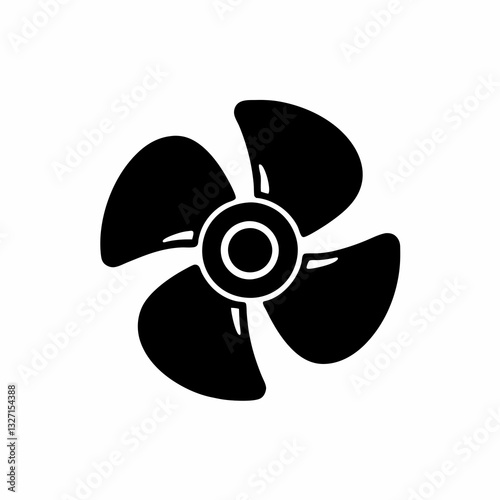 creative details ship propeller icon vector illustration 