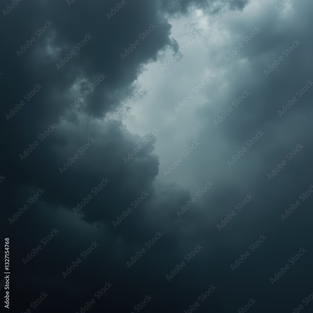 Close-up of dark storm clouds swirling with hints of rain, deep gray tones, intense and textured. Close-up of dark storm clouds swirling with hints of rain, deep gray tones, intense and textured.