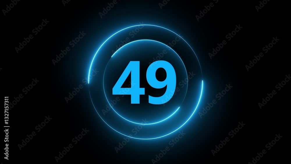 A circle with a neon icon on a black background and the text in the middle of it. A circle with a neon icon on a black background and the text in the middle of it.