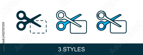 Filled outline Scissors cuts discount coupon icon isolated on white background. The concept of selling in an online supermarket at low prices or half the cost. Vector