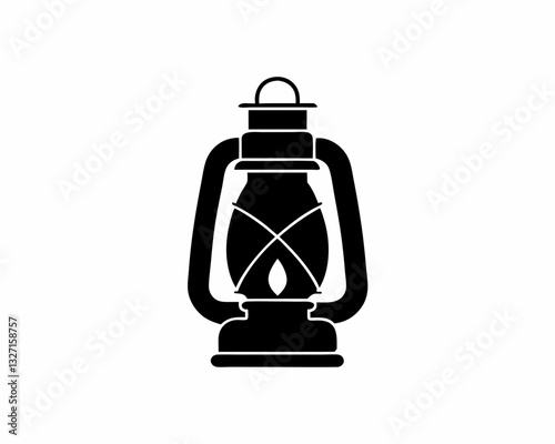 creative details ship lantern icon vector illustration 