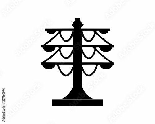 creative details ship mast icon vector illustration 