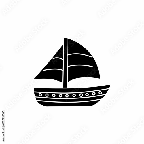 creative details sail icon vector illustration 