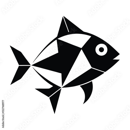 black and white fish