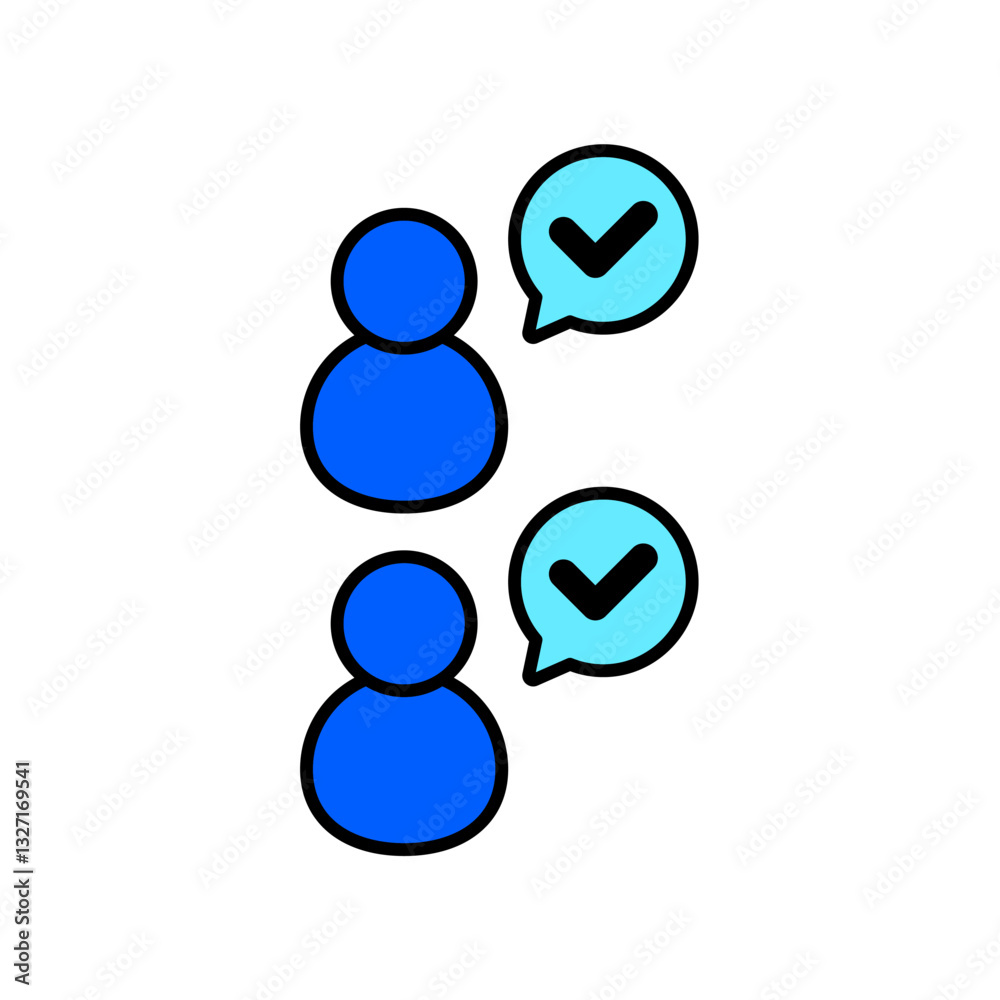 Icon a agree, isolated against a clean background. Icon a agree, isolated against a clean background.