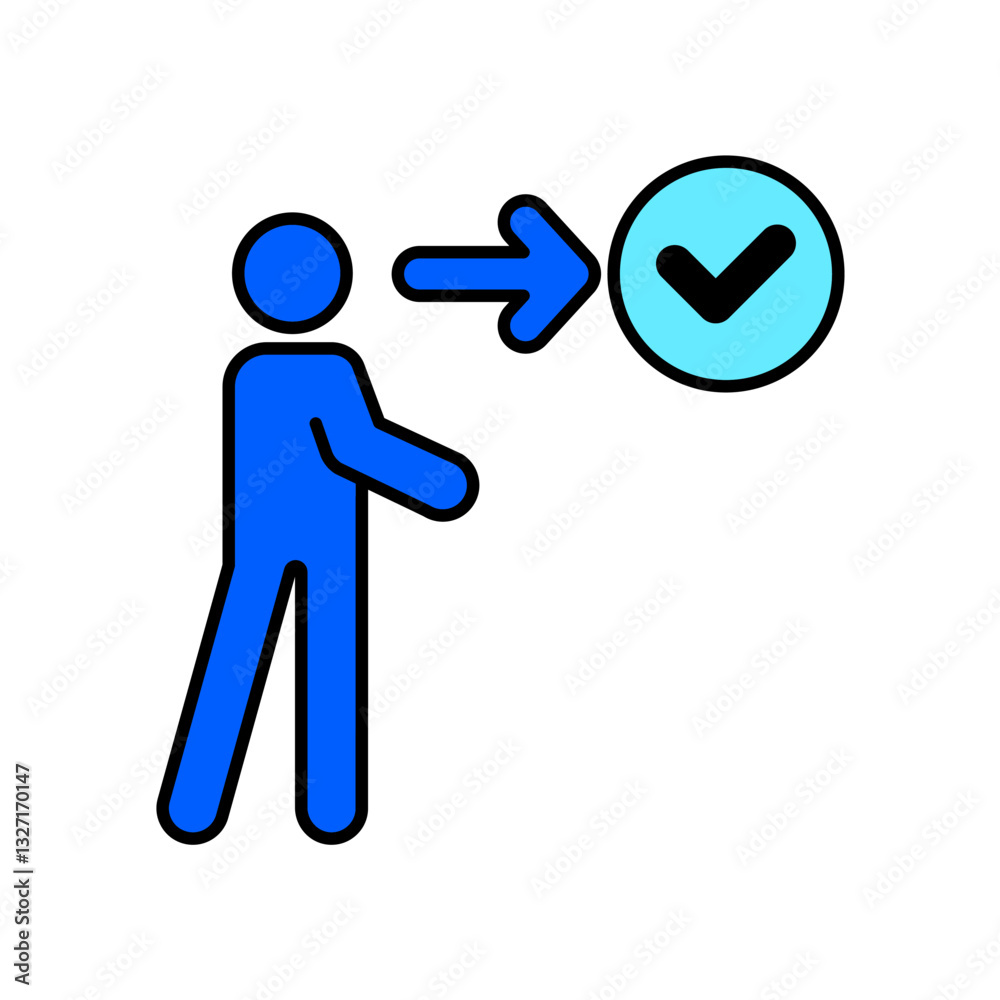 Icon a right, isolated against a clean background. Icon a right, isolated against a clean background.
