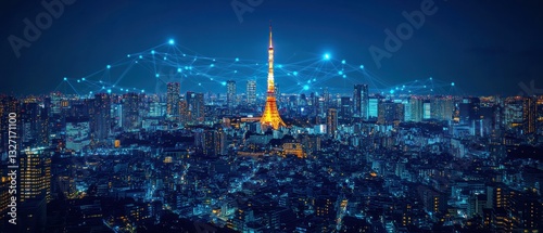 Tokyo Nightscape: A Connected Metropolis