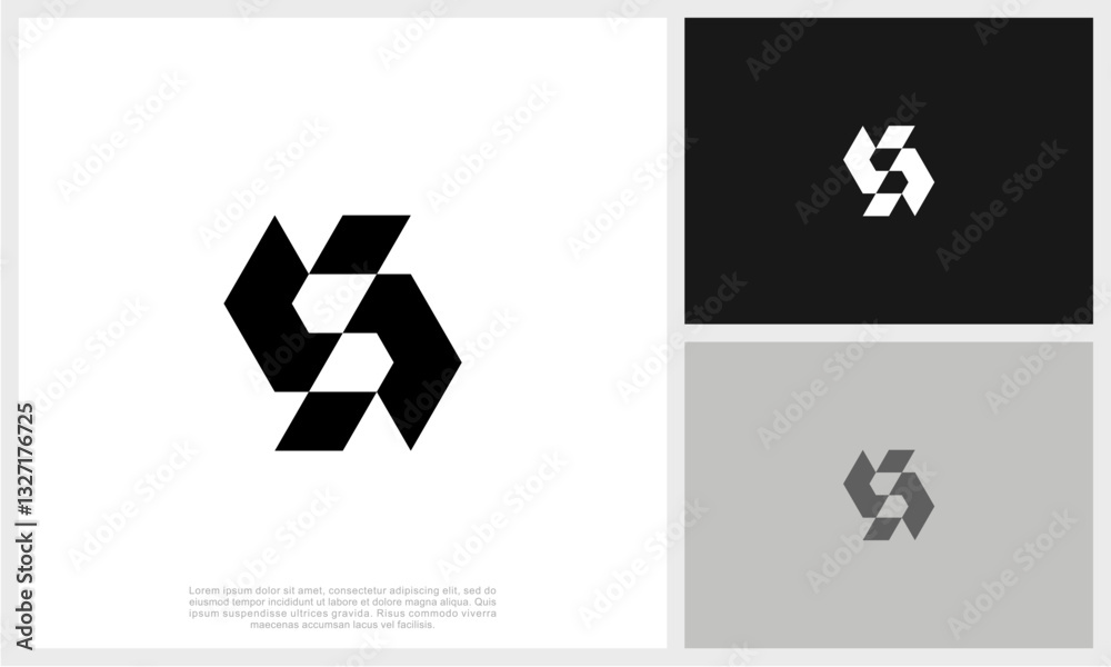 Fototapeta premium Letter S Logo Template Design Vector Illustration. Initial S Logo.