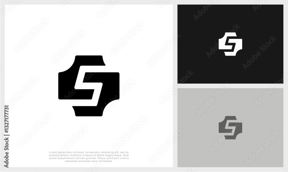Obraz premium Letter S Logo Template Design Vector Illustration. Initial S Logo. 