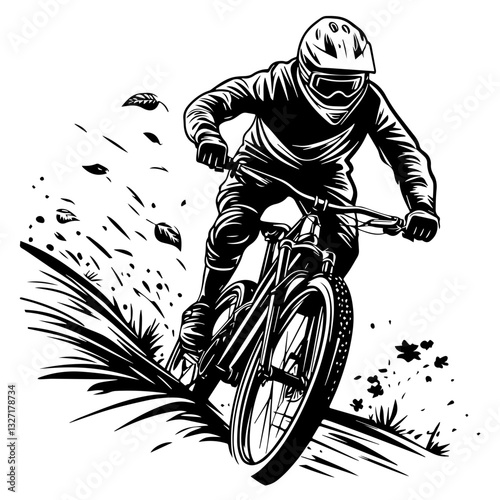 man riding a bike