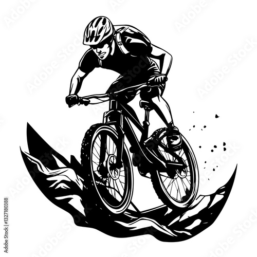 man riding a bike
