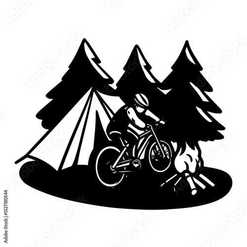 man riding a bike