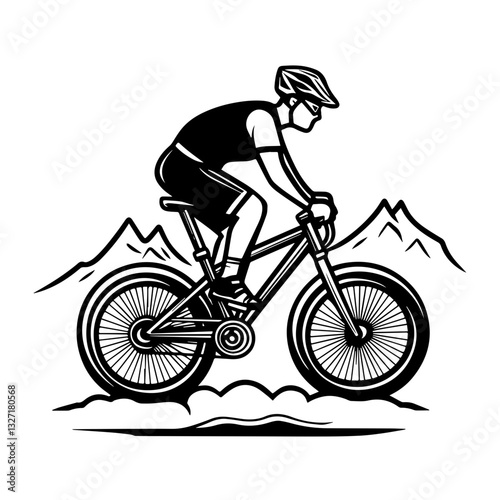 man riding a bike