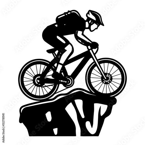 man riding a bike