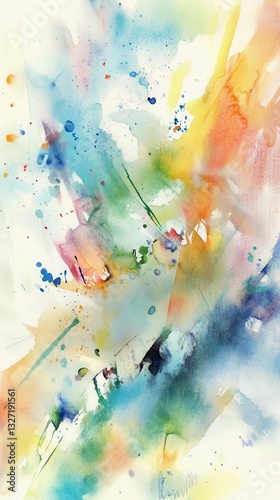 elegant watercolor wallpaper with soft brush strokes, blending vibrant colors in an abstract design, perfect for mobile backgrounds with a dreamy and artistic touch