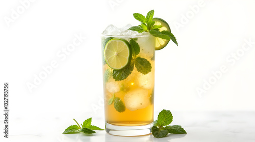 mojito cocktail with lime