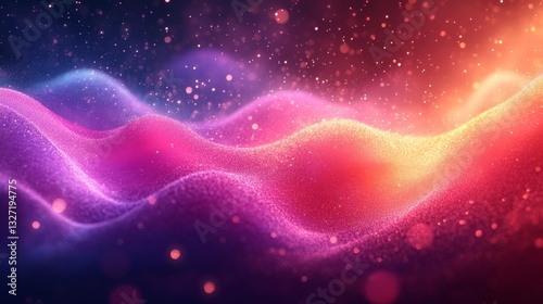 A captivating neon gradient of soft transitions between purple and pink perfect for a funky and modern design. Generative AI