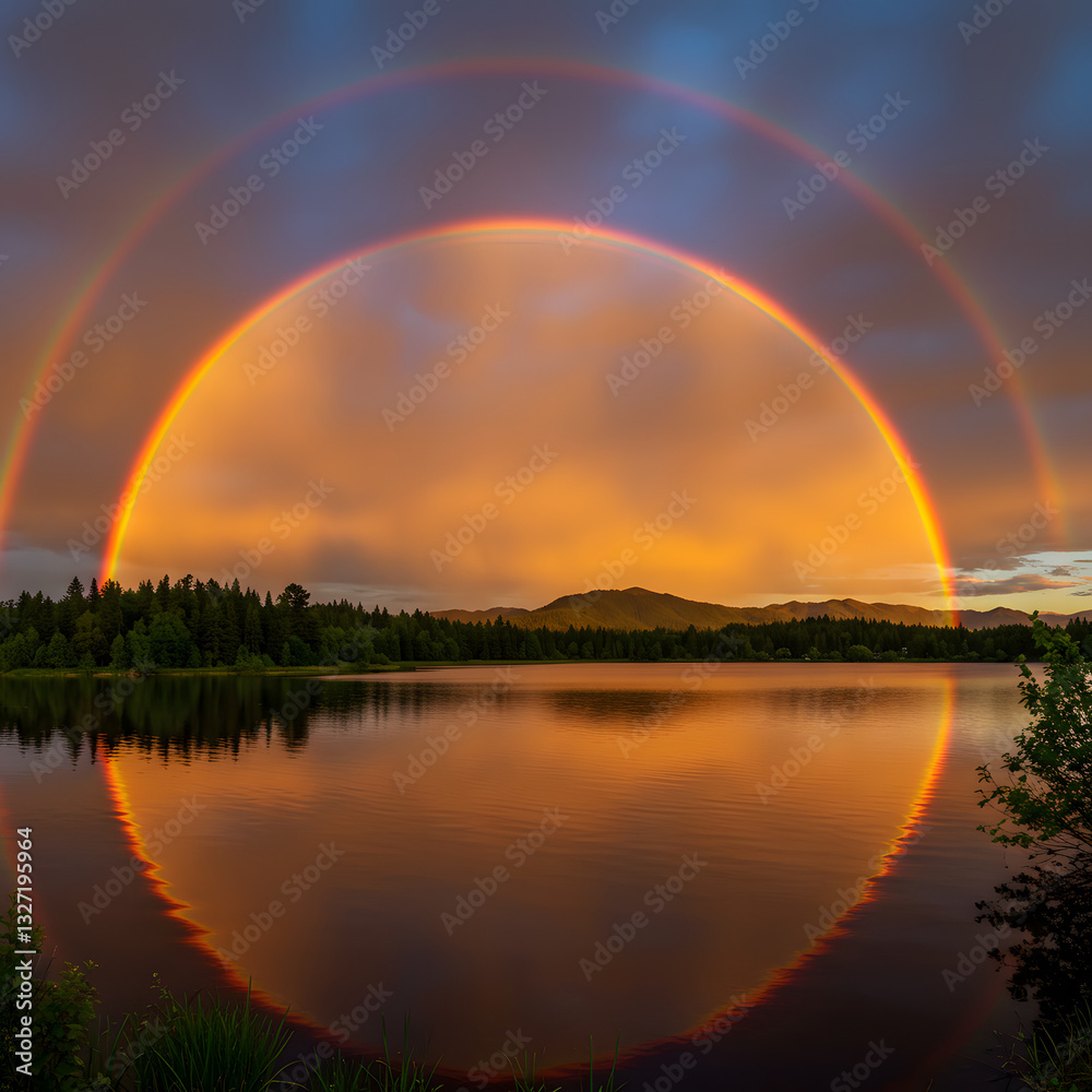 Naklejka premium Rainbow