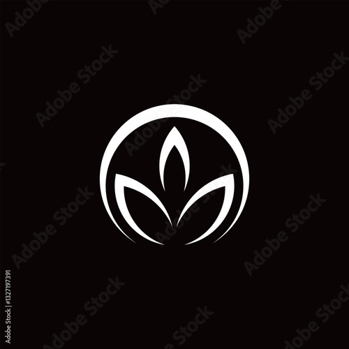 simple cbd cannabis logo design inspiration