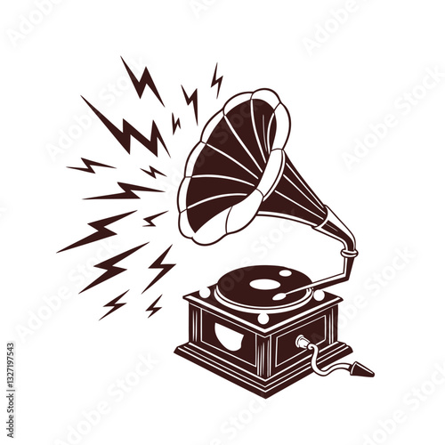 retro gramophone vinyl record
